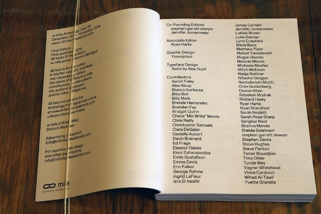 infinite mile year 3 anthology: December 2015 - November 2016